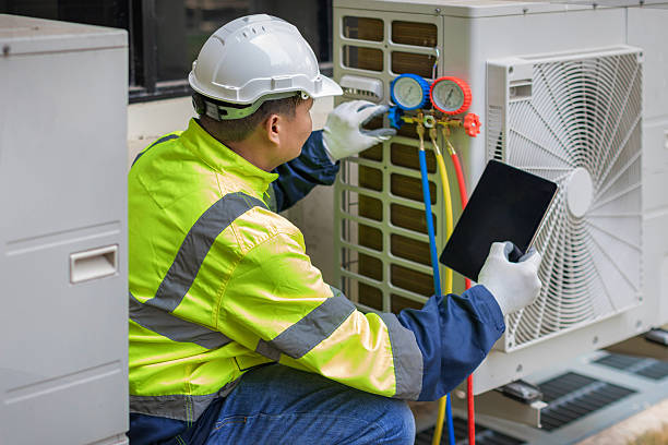 Professional Air Duct Cleaning technician working in Wallace, LA